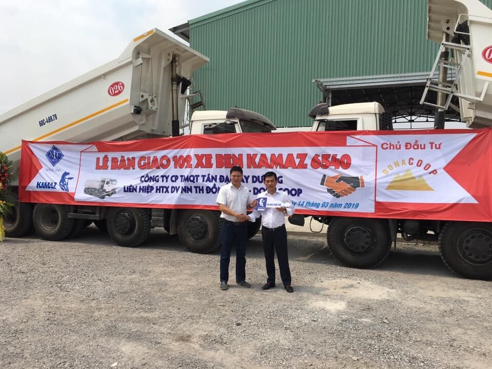 LỄ BÀN GIAO 102 XE BEN KAMAZ 4 CHÂN 6540 CHO DONACOOP GROUP